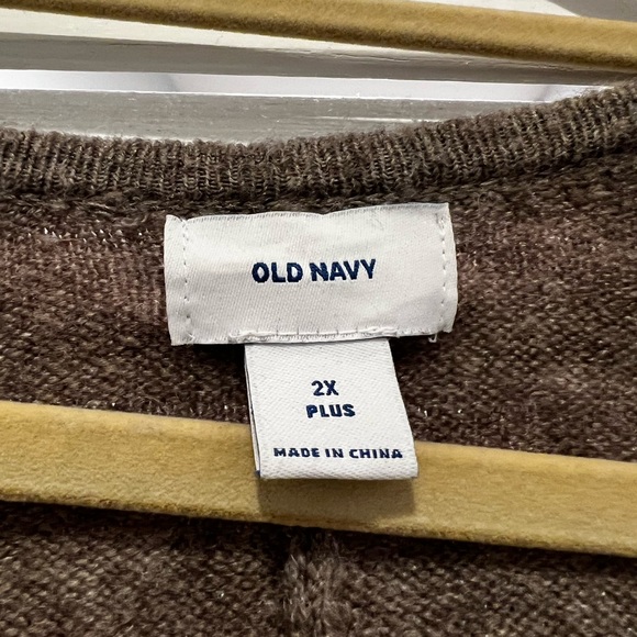 Old Navy Long Cozy Light Brown Cardigan 2X - Picture 5 of 5